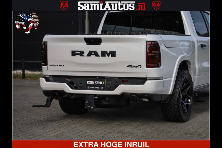 Dodge Ram 1500 Limited Night High Output 540HP 706Nm | Massage + Full Option | De Meest Luxe en Volle Pick-Up in zijn Klasse | Comfortabele Dubbele Cabine met Royale 5 Zitplaatsen | BPM vrij | Nu Leverbaar uit Voorraad | Voorraad Nr 2352 - 7649