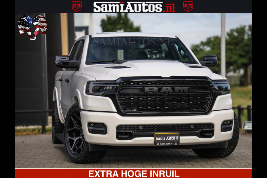 Dodge Ram 1500 Limited Night High Output 540HP 706Nm | Massage + Full Option | De Meest Luxe en Volle Pick-Up in zijn Klasse | Comfortabele Dubbele Cabine met Royale 5 Zitplaatsen | BPM vrij | Nu Leverbaar uit Voorraad | Voorraad Nr 2352 - 7649