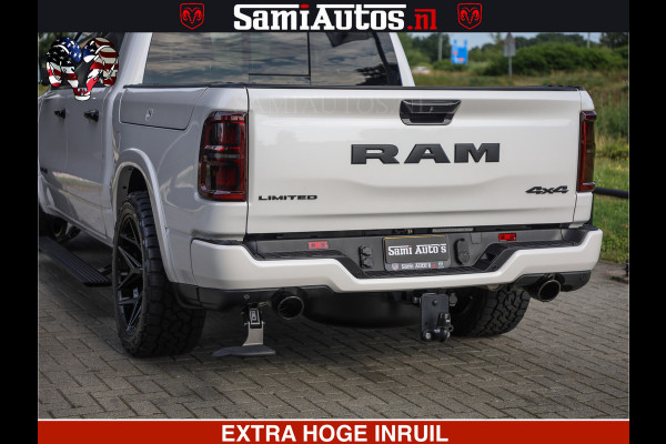 Dodge Ram 1500 Limited Night High Output 540HP 706Nm | Massage + Full Option | De Meest Luxe en Volle Pick-Up in zijn Klasse | Comfortabele Dubbele Cabine met Royale 5 Zitplaatsen | BPM vrij | Nu Leverbaar uit Voorraad | Voorraad Nr 2352 - 7649