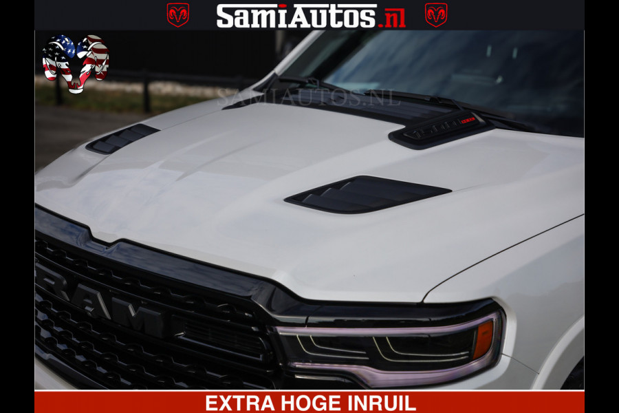 Dodge Ram 1500 Limited Night High Output 540HP 706Nm | Massage + Full Option | De Meest Luxe en Volle Pick-Up in zijn Klasse | Comfortabele Dubbele Cabine met Royale 5 Zitplaatsen | BPM vrij | Nu Leverbaar uit Voorraad | Voorraad Nr 2352 - 7649