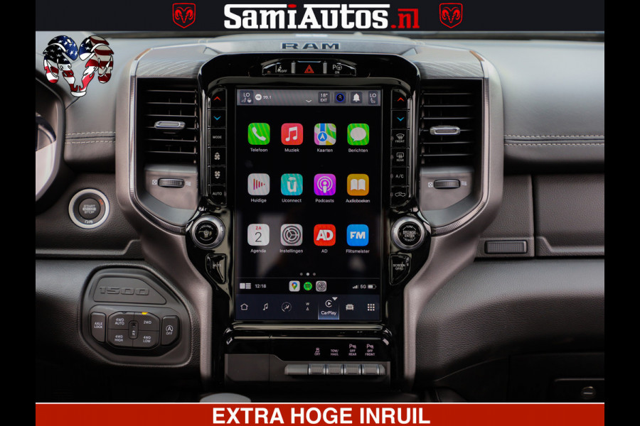 Dodge Ram 1500 GT EDITION HULK TRX PACK | 5.7 HEMI V8 402PK | VIRTUAL COCKPIT | HEAD-UP | ADAPTIVE CRUISE | 360 CAMERA | VOLLE UITVOERING  Comfortabele Dubbele Cabine met Royale 5 Zitplaatsen |