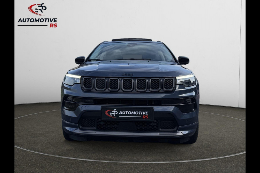 Jeep Compass 4xe 240pk Plug-in Hybrid S Pano 360° Camera stoel & stuurverw. Keyless ACC Navi Lane Assist Leder Climate LED