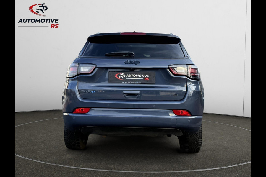 Jeep Compass 4xe 240pk Plug-in Hybrid S Pano 360° Camera stoel & stuurverw. Keyless ACC Navi Lane Assist Leder Climate LED