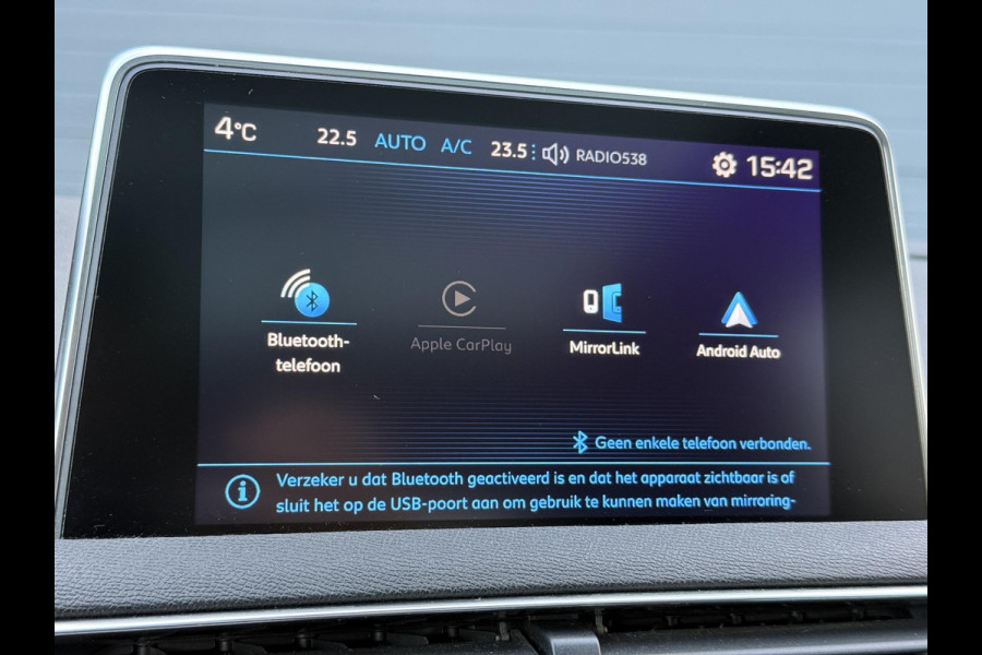Peugeot 5008 1.2 PureTech Allure 1e Eigenaar,7 Persoons,Afn.Trekhaak,360° Camera,Pano,Apple Carplay/Android Auto,Navi,Clima,Cruise,Halfleder,N.A.P,Dealer Onderhouden,Pdc V+A,Lm velgen Extra,N.A.P,Nieuwe Apk Bij Aflevering