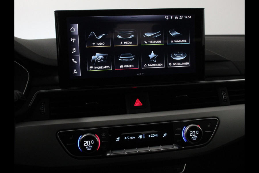 Audi A4 Avant 40 TFSI 204pk Prestige Plus S-Tronic | Navigatie | Climate Control | Camera | Electrisch bedienbare achterklep | Virtual Cockpit | Led | Dab | Stoelverwarming