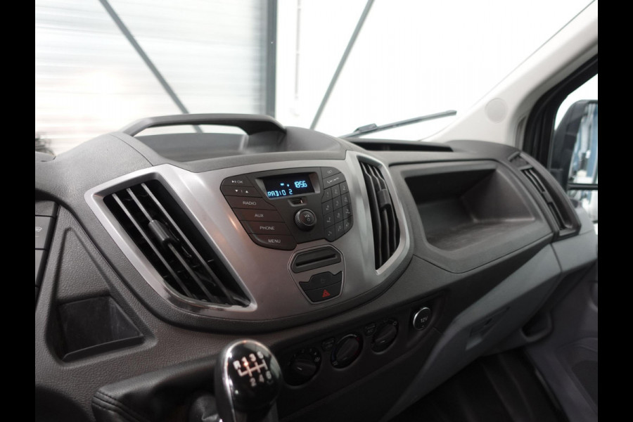 Ford Transit 130pk L3H2 Dubbele Cabine 6-Zits Airco Cruise control Trekhaak Imperiaal Euro6