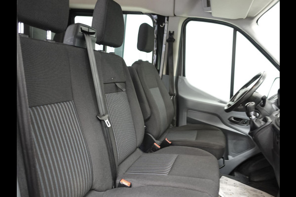 Ford Transit 130pk L3H2 Dubbele Cabine 6-Zits Airco Cruise control Trekhaak Imperiaal Euro6