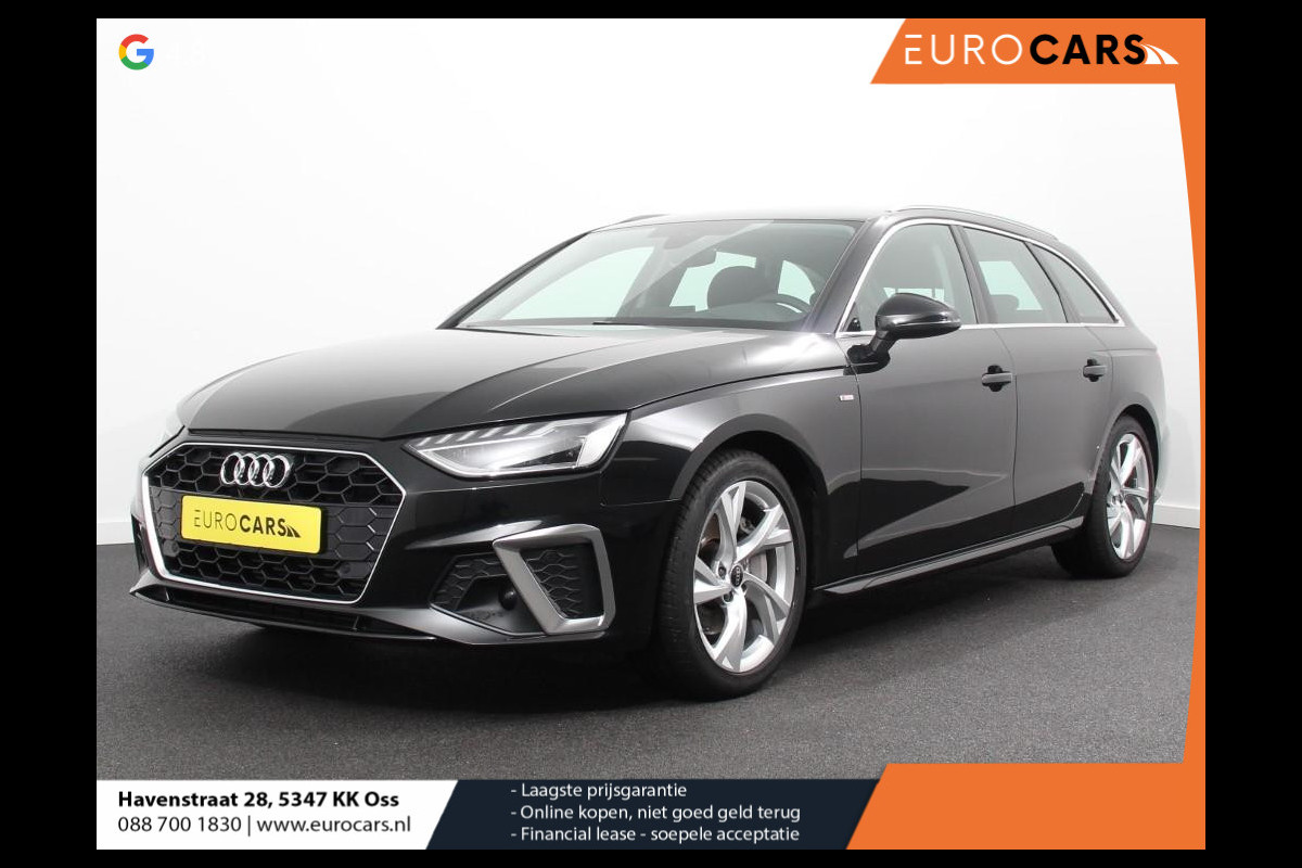 Audi A4 Avant 40 TFSI 205pk Automaat S Line Plus | DEMO ! | Adaptive Cruise Control | Climate Control | LED | Navigatie | Parkeersensoren | Vitrual cockpit | Lichtmetalen velgen | Elektrische kofferbak | Line assist