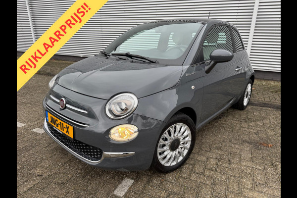 Fiat 500 1.0 Hybrid Dolcevita, Panorama, cruisecontrol,Carplay/Andriod,Leder/alcantara,was Loterijprijs!