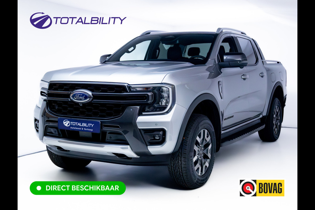Ford Ranger Wildtrak DC 2.3 PHEV e-4WD 5P | Power Rollertop | Technology | Prijs excl. BTW/Incl BPM | Trekhaak, Stoelverw, Leer, B&O audio. Led, 18"LMV,  Navi, Adap Cruise, 360 Camera