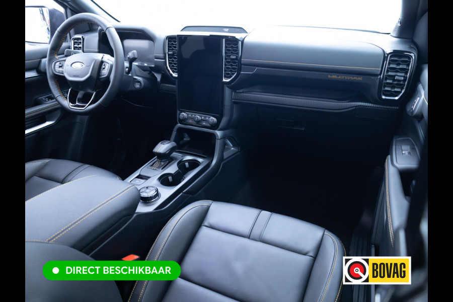 Ford Ranger Wildtrak DC 2.3 PHEV e-4WD 5P | Power Rollertop | Technology | Prijs excl. BTW/Incl BPM | Trekhaak, Stoelverw, Leer, B&O audio. Led, 18"LMV,  Navi, Adap Cruise, 360 Camera
