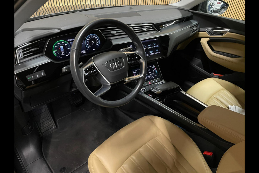 Audi e-tron 55 Quattro 95 kWh|92% SOH|GROTE ACCU|TREKHAAK|LEDER|CLIMA+CRUISE CTRL|MEMORY|NAVIGATIE|NL- AUTO|NAP|INCL. BTW|1e EIG.|