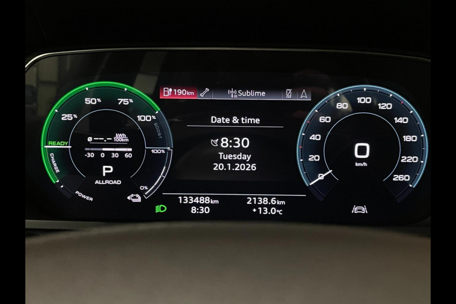 Audi e-tron 55 Quattro 95 kWh|92% SOH|GROTE ACCU|TREKHAAK|LEDER|CLIMA+CRUISE CTRL|MEMORY|NAVIGATIE|NL- AUTO|NAP|INCL. BTW|1e EIG.|