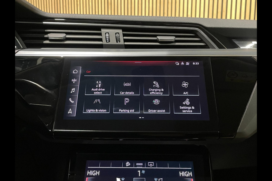 Audi e-tron 55 Quattro 95 kWh|92% SOH|GROTE ACCU|TREKHAAK|LEDER|CLIMA+CRUISE CTRL|MEMORY|NAVIGATIE|NL- AUTO|NAP|INCL. BTW|1e EIG.|