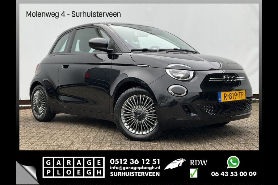 Fiat 500 Icon 42 kWh SOH 93% Carplay Cruise Clima Led Digitaal NL-Auto Voll.Onderhouden!