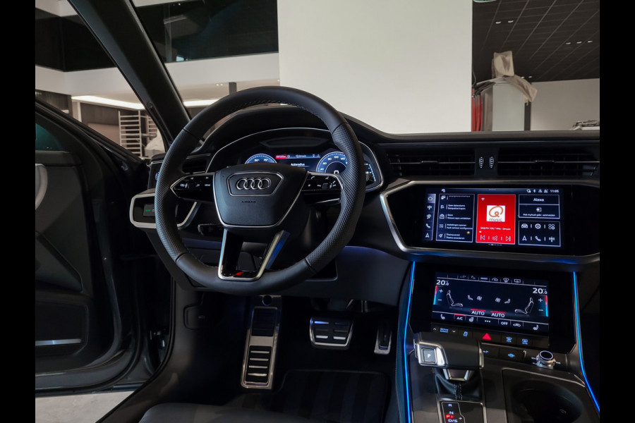 Audi A6 Avant 55 TFSI e quattro Pro Line S Competition B&O 3D|Sportstoelen+|Comfortsleutel|HUD|Fijnnappa|21"|Zwart optiek