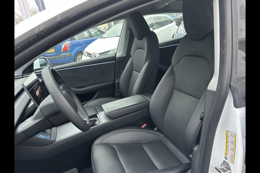 Tesla Model 3 Premium Long Range AWD 78 kWh | STOELVERWARMING VOOR/ACHTER | STUURVERWARMING | FABRIEKS GARANTIE T/M 20-06-2028 OF 80k KM | ELKT. ACHTERKLEP | ELKT. STOELEN |