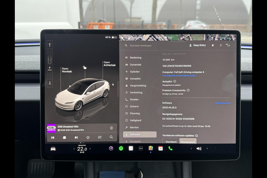 Tesla Model 3 Premium Long Range AWD 78 kWh | STOELVERWARMING VOOR/ACHTER | STUURVERWARMING | FABRIEKS GARANTIE T/M 20-06-2028 OF 80k KM | ELKT. ACHTERKLEP | ELKT. STOELEN |