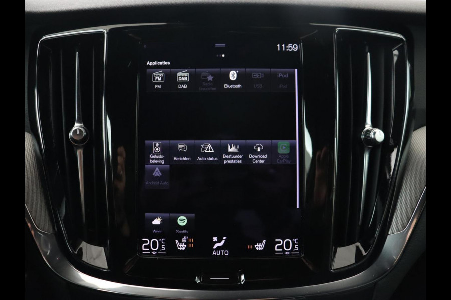 Volvo S60 2.0 Recharge T6 AWD R-Design | Stoelverwarming | Adaptive cruise | Harman/Kardon | Camera | Half leder | Sportstoelen | Keyless | Carplay | Navigatie | PHEV | Plug In
