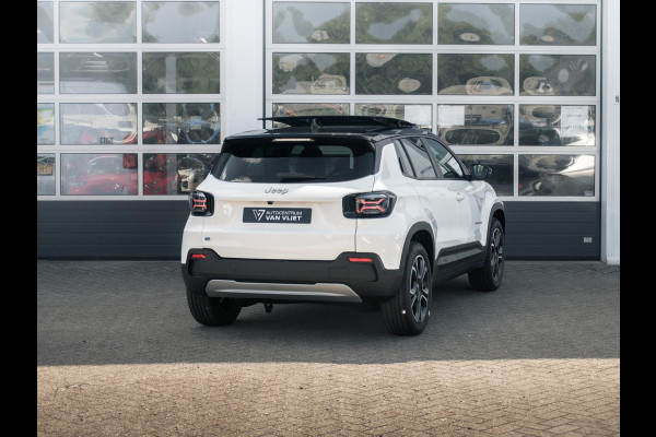 Jeep Avenger Summit 54 kWh | 17% Bijtelling | Schuif/Kanteldak | Leder&Winter Pack | Warmtepomp | Info&Convenience Pack