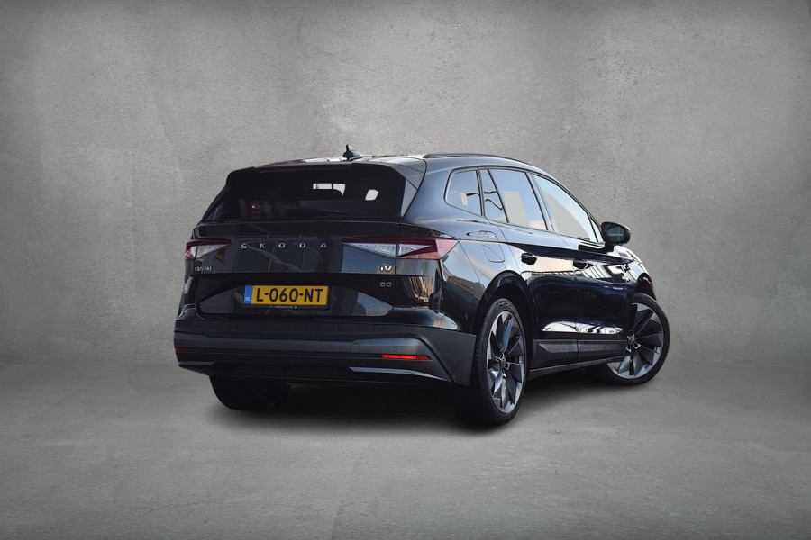 Škoda ENYAQ iV 60 First Edition | Stuur- en Stoelverw. | Camera | CarPlay | 21” LM