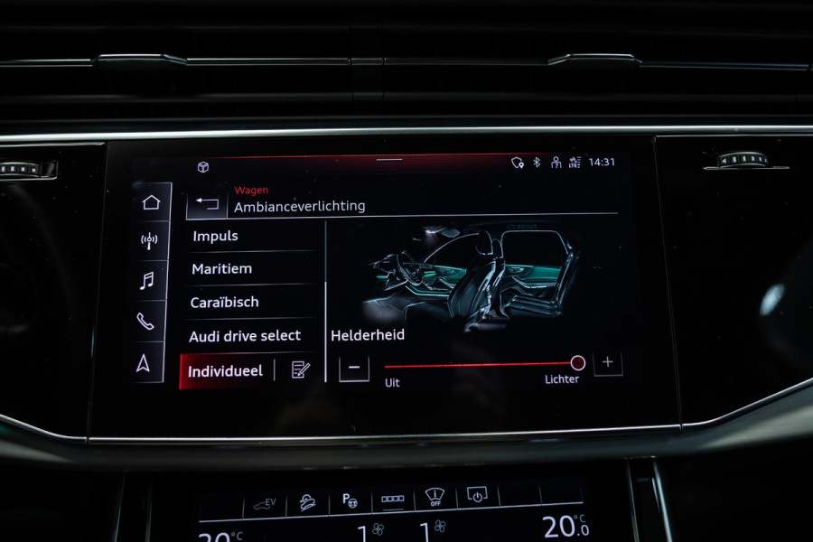 Audi Q7 55 TFSI e quattro Pro Line S | Goodwood Green | RS seats | Head-up | Stoelverwarming | Trekhaak |