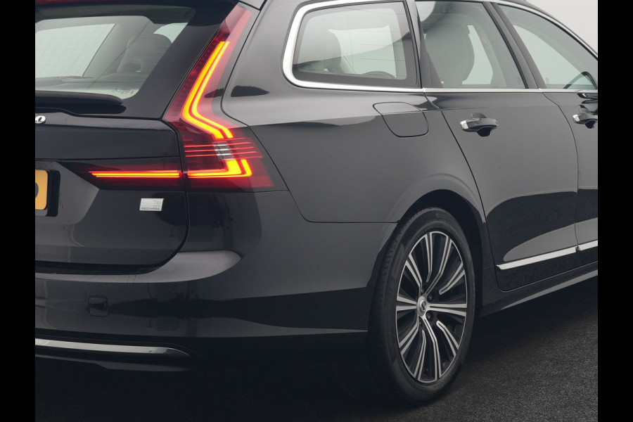 Volvo V90 T6 AWD Plus Bright Plug In Hybrid 350pk Dealer O.H. PHEV | Trekhaak Af Fabriek | Adaptive Cruise | Camera | Lederen Sportstoelen Memory & Verwarmd | Google Assistent | Apple Carplay | Keyless | Virtual | Blis | Navigatie | DAB |
