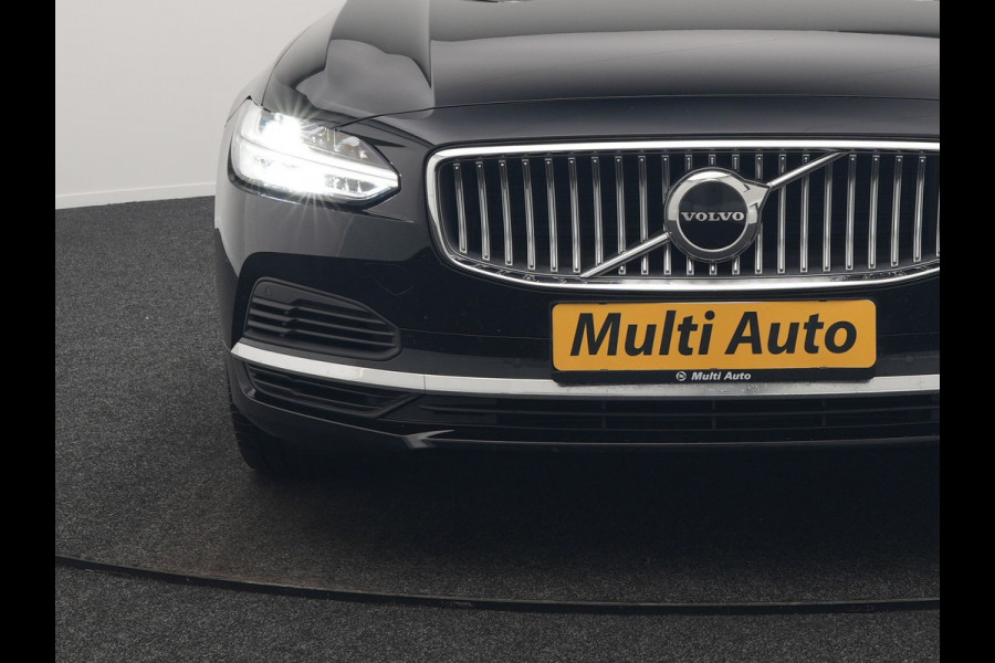 Volvo V90 T6 AWD Plus Bright Plug In Hybrid 350pk Dealer O.H. PHEV | Trekhaak Af Fabriek | Adaptive Cruise | Camera | Lederen Sportstoelen Memory & Verwarmd | Google Assistent | Apple Carplay | Keyless | Virtual | Blis | Navigatie | DAB |