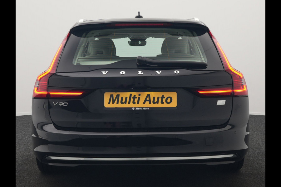Volvo V90 T6 AWD Plus Bright Plug In Hybrid 350pk Dealer O.H. PHEV | Trekhaak Af Fabriek | Adaptive Cruise | Camera | Lederen Sportstoelen Memory & Verwarmd | Google Assistent | Apple Carplay | Keyless | Virtual | Blis | Navigatie | DAB |