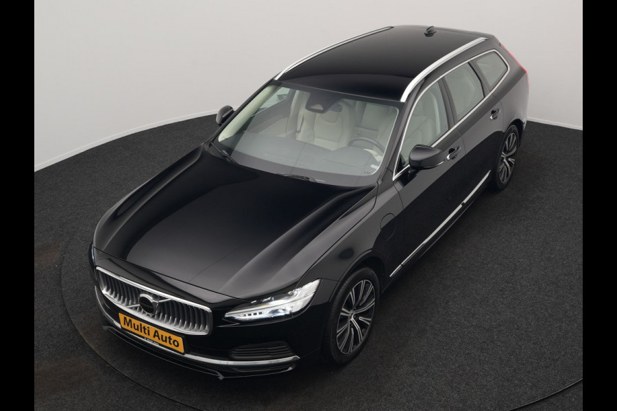Volvo V90 T6 AWD Plus Bright Plug In Hybrid 350pk Dealer O.H. PHEV | Trekhaak Af Fabriek | Adaptive Cruise | Camera | Lederen Sportstoelen Memory & Verwarmd | Google Assistent | Apple Carplay | Keyless | Virtual | Blis | Navigatie | DAB |