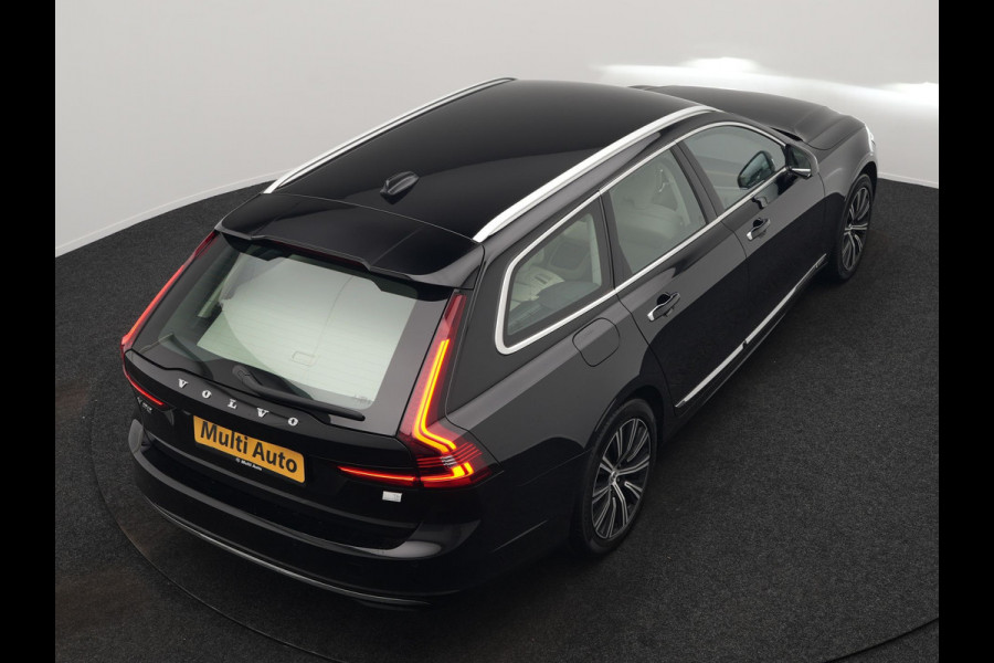 Volvo V90 T6 AWD Plus Bright Plug In Hybrid 350pk Dealer O.H. PHEV | Trekhaak Af Fabriek | Adaptive Cruise | Camera | Lederen Sportstoelen Memory & Verwarmd | Google Assistent | Apple Carplay | Keyless | Virtual | Blis | Navigatie | DAB |
