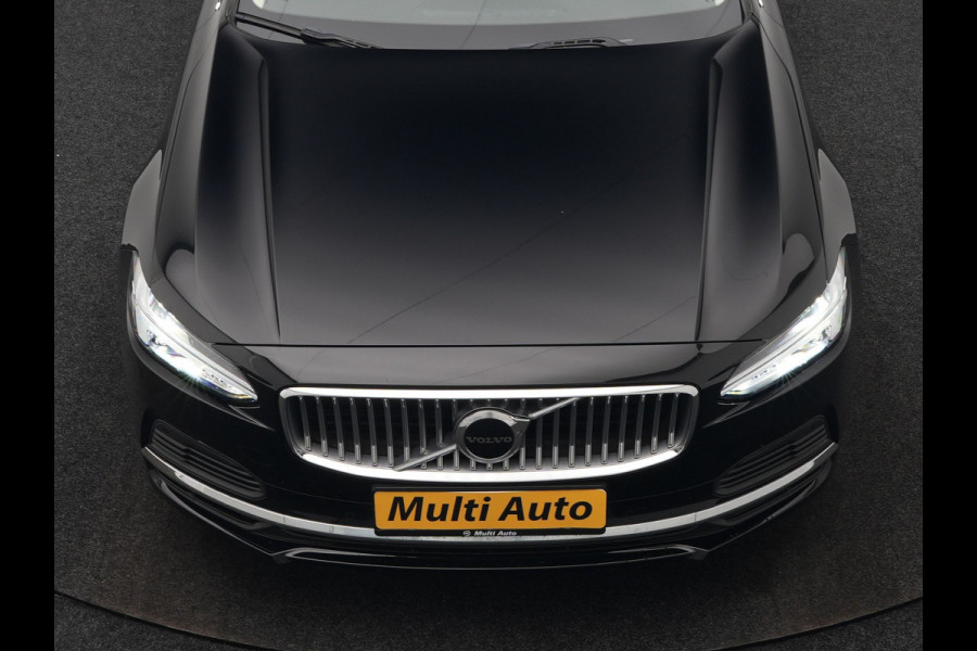 Volvo V90 T6 AWD Plus Bright Plug In Hybrid 350pk Dealer O.H. PHEV | Trekhaak Af Fabriek | Adaptive Cruise | Camera | Lederen Sportstoelen Memory & Verwarmd | Google Assistent | Apple Carplay | Keyless | Virtual | Blis | Navigatie | DAB |