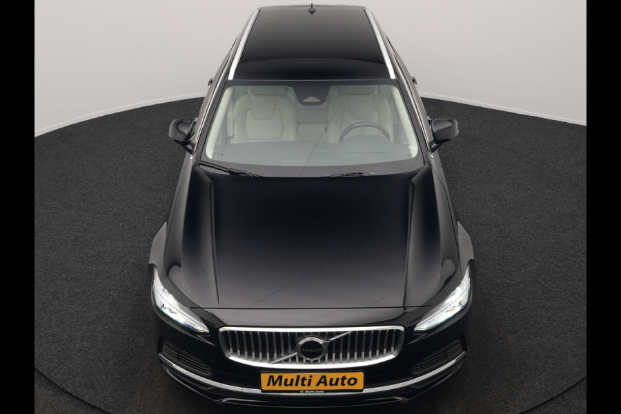 Volvo V90 T6 AWD Plus Bright Plug In Hybrid 350pk Dealer O.H. PHEV | Trekhaak Af Fabriek | Adaptive Cruise | Camera | Lederen Sportstoelen Memory & Verwarmd | Google Assistent | Apple Carplay | Keyless | Virtual | Blis | Navigatie | DAB |