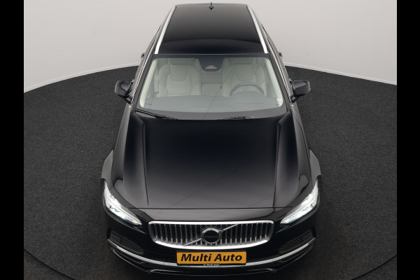 Volvo V90 T6 AWD Plus Bright Plug In Hybrid 350pk Dealer O.H. PHEV | Trekhaak Af Fabriek | Adaptive Cruise | Camera | Lederen Sportstoelen Memory & Verwarmd | Google Assistent | Apple Carplay | Keyless | Virtual | Blis | Navigatie | DAB |