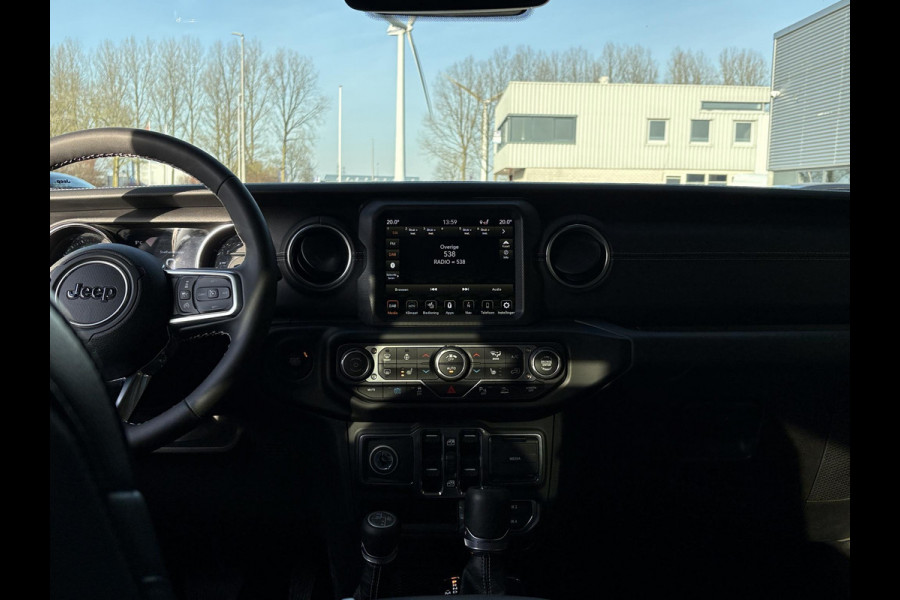Jeep Wrangler Unlimited 4xe 380pk Sahara PHEV | Leder | Stoel- & Stuurverwarming | Navigatie | Afneembaar Dak |