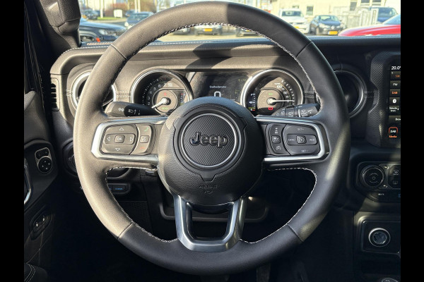 Jeep Wrangler Unlimited 4xe 380pk Sahara PHEV | Leder | Stoel- & Stuurverwarming | Navigatie | Afneembaar Dak |