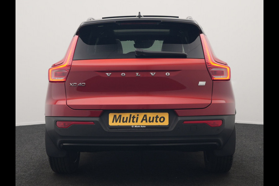 Volvo XC40 T5 Recharge R-Design Plug In Hybrid 263pk Dealer O.H PHEV | Panodak | 360 Camera | Adaptive Cruise | Harman & Kardon | Alcantara Sportstoelen Memory & Verwarmd | Keyless | Pilot Assist | Apple Carplay | Navigatie | Virtual | DAB |