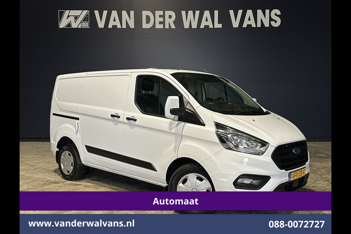 Ford Transit Custom 2.0 TDCI 130pk Automaat L1H1 Euro6 Airco | 2x Zijdeur | Navigatie | Apple Carplay | LED Trekhaak, Android Auto, Cruisecontrol, Stoelverwarming, Parkeersensoren