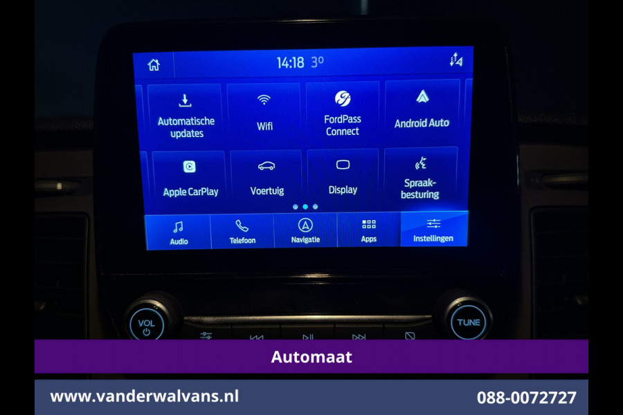 Ford Transit Custom 2.0 TDCI 130pk Automaat L1H1 Euro6 Airco | 2x Zijdeur | Navigatie | Apple Carplay | LED Trekhaak, Android Auto, Cruisecontrol, Stoelverwarming, Parkeersensoren