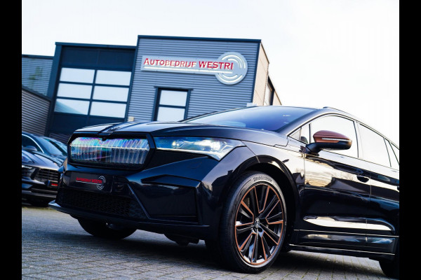 Škoda ENYAQ iV 80 Founders Edition Black SOH91% | Massage | Stuurwielverwarming | 360 Camera | Achterbank Verwarming