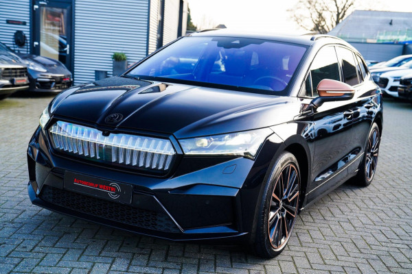 Škoda ENYAQ iV 80 Founders Edition Black SOH91% | Massage | Stuurwielverwarming | 360 Camera | Achterbank Verwarming