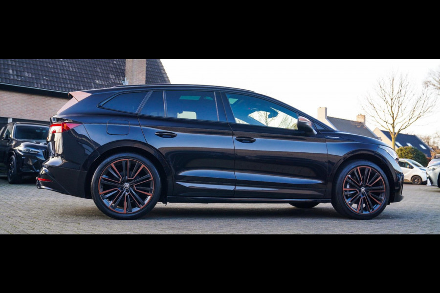 Škoda ENYAQ iV 80 Founders Edition Black SOH91% | Massage | Stuurwielverwarming | 360 Camera | Achterbank Verwarming