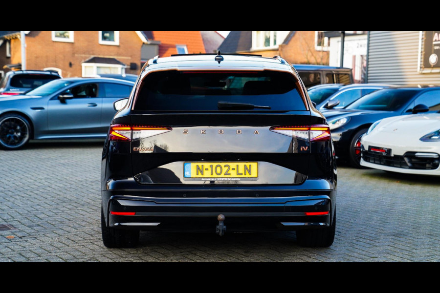 Škoda ENYAQ iV 80 Founders Edition Black SOH91% | Massage | Stuurwielverwarming | 360 Camera | Achterbank Verwarming