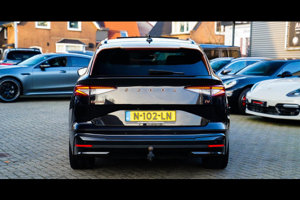 Škoda ENYAQ iV 80 Founders Edition Black SOH91% | Massage | Stuurwielverwarming | 360 Camera | Achterbank Verwarming