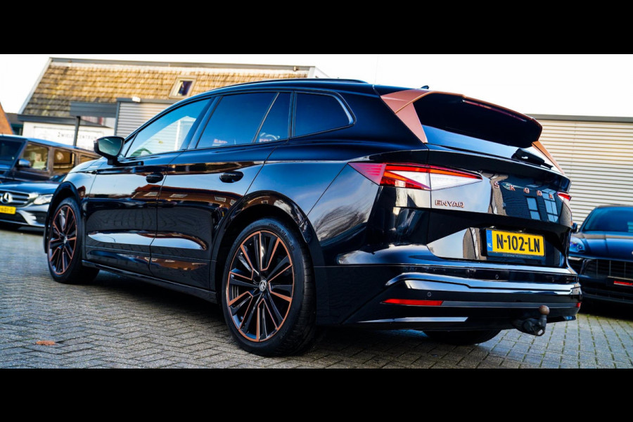 Škoda ENYAQ iV 80 Founders Edition Black SOH91% | Massage | Stuurwielverwarming | 360 Camera | Achterbank Verwarming