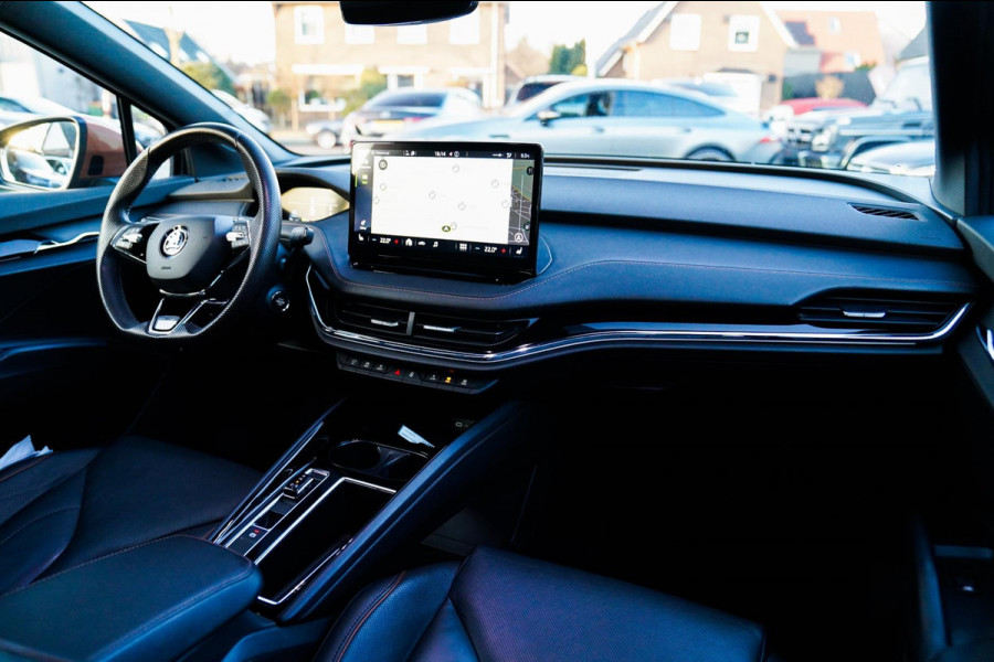 Škoda ENYAQ iV 80 Founders Edition Black SOH91% | Massage | Stuurwielverwarming | 360 Camera | Achterbank Verwarming