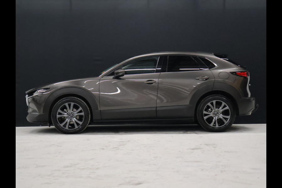 Mazda CX-30 2.0 e-SkyActiv-X M Hybrid Luxury [ADAPTIVE CRUISE, BLUETOOTH, CAMERA, ELEK STOELEN, VOL LEDER, STOEL EN STUURVERWARMING, BOSE AUDIO, ELEK.. ACHTERKLEP, HEAD UP, TREKHAAK,CLIMATE, NAV, NIEUWSTAAT]
