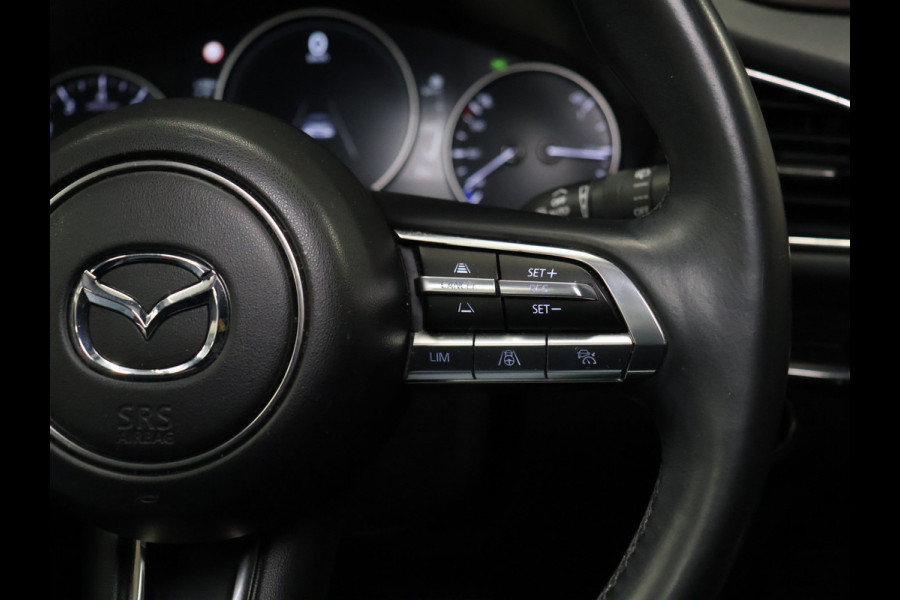 Mazda CX-30 2.0 e-SkyActiv-X M Hybrid Luxury [ADAPTIVE CRUISE, BLUETOOTH, CAMERA, ELEK STOELEN, VOL LEDER, STOEL EN STUURVERWARMING, BOSE AUDIO, ELEK.. ACHTERKLEP, HEAD UP, TREKHAAK,CLIMATE, NAV, NIEUWSTAAT]