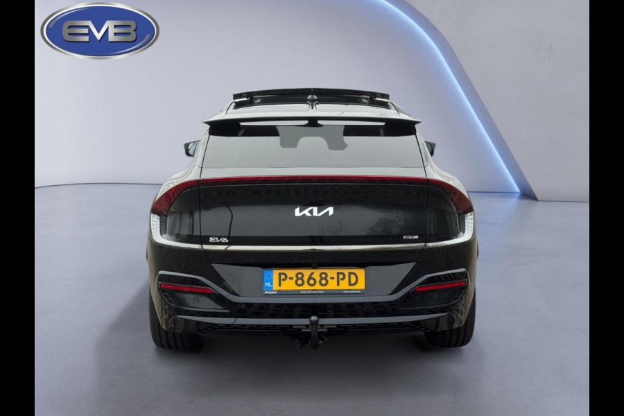 Kia Ev6 GT-Line 77.4 kWh panoramadak, soh waarde 100 procent, trekhaak, meridian, alle opties, 1 e eigenaar, NL auto met nap