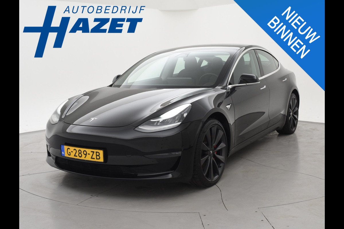 Tesla Model 3 PERFORMANCE 462 PK AWD 75 KWH ORIG. NL + 20 INCH | AUTOPILOT | PANORAMA | LEDER
